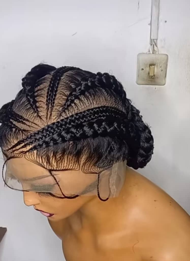 Hilda Braided Wig Blend Full Lace Glueless Wig
