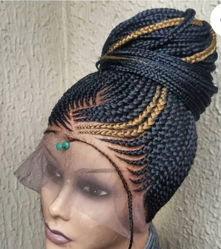 Shuku 1/27 Braided Black Wig