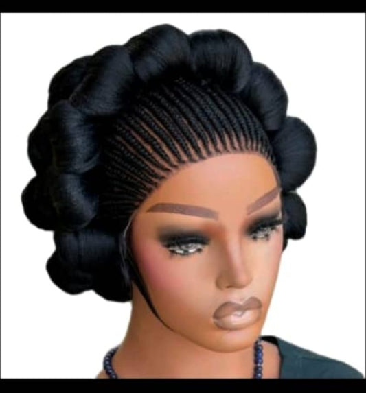 Lolo Half Conrow Braided Wig Combo Wig